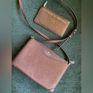 Kate spade ♠️ shimmering crossbody & wallet